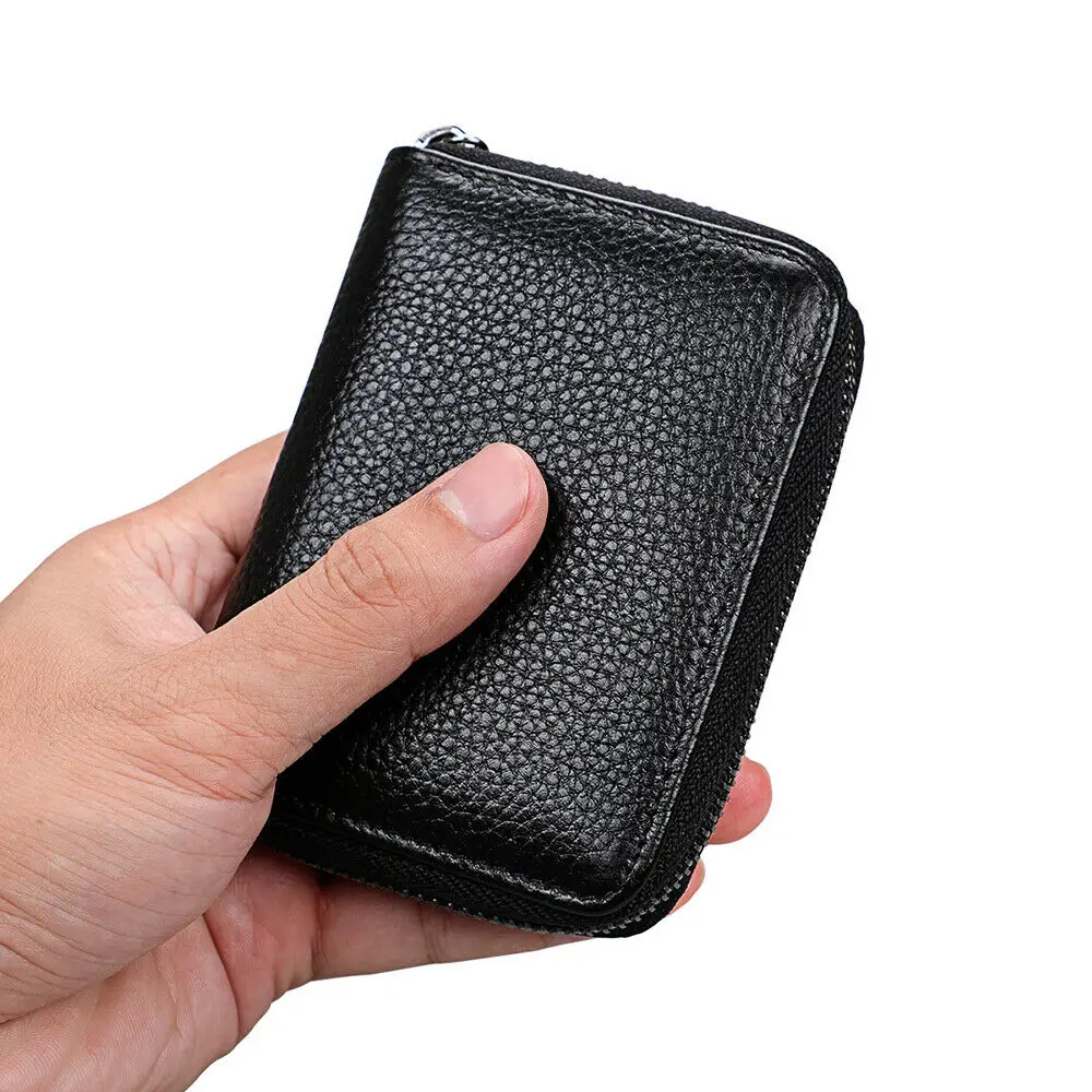 Mini Kožené 22 Držitele Karty pánská Peněženka Obchodní Případ Peněženka Id Kreditní Pas Kryt Rfid Blokování Taška Pro Ženy Cestovní 2022