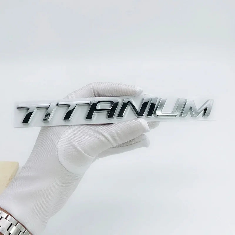1ks 3D kovové TITANIUM Modernizované verze high ocas samolepky emblém auto Odznak pro FORD NEW EDGE, EXPLORER Tělo dekorace samolepky