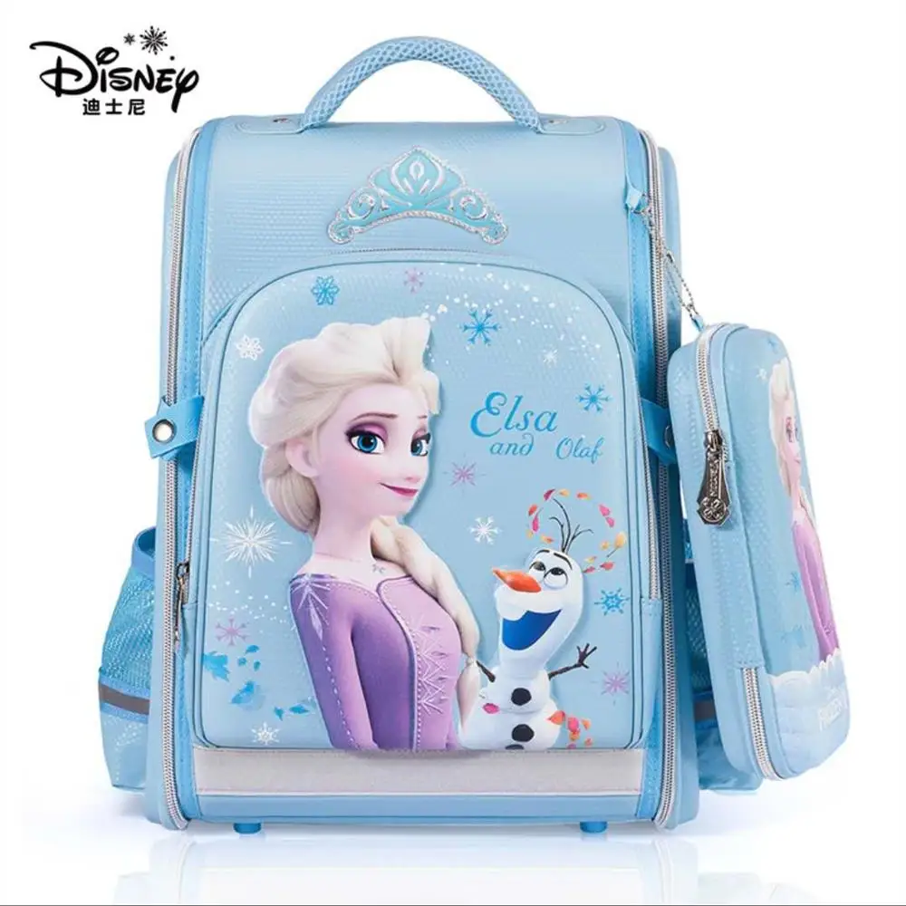 Disney Frozen školní tašky pro dívky Elsa Anna Olaf kauzální velká kapacita vodotěsné primární student ortopedické zpět mochilars